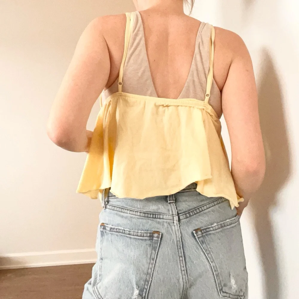 Butter Yellow Babydoll Tank Top
